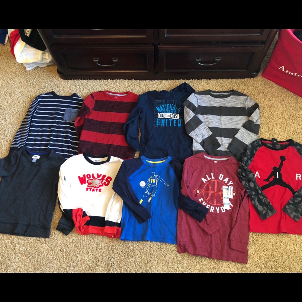 Lot of 9 long sleeve shirts